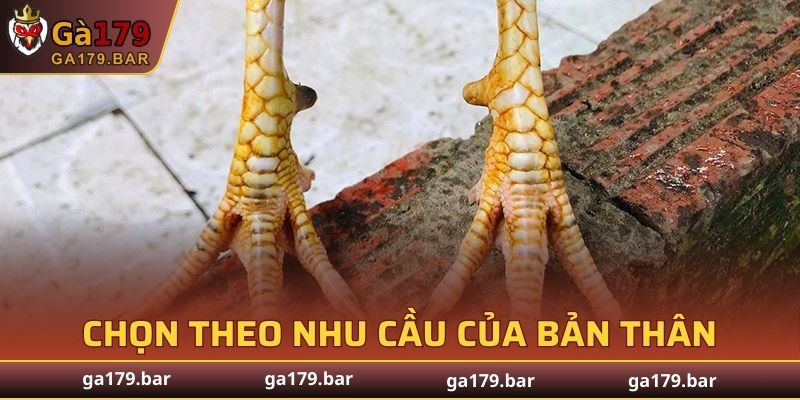 Chọn theo nhu cầu của bản thân